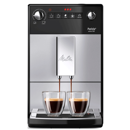 Helautomatisk espressomaskin Melitta Purista series 300 brygger två koppar espresso