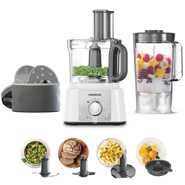 Kenwood matberedare och blender med tillbehör, frukt och grönsaker, Nordic Cookware
