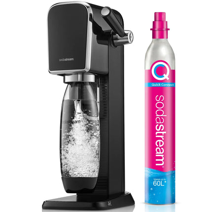 Sodastream kolsyremaskin med flaska och gaspatron, kökstillbehör hos Nordic Cookware