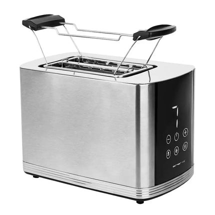 Modern rostfri brödrost med digital display och touchkontroller, Nordic Cookware