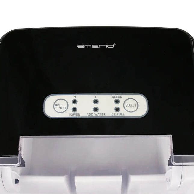 Emerio ismaskin svart med kontrollpanel, köksapparat från Nordic Cookware