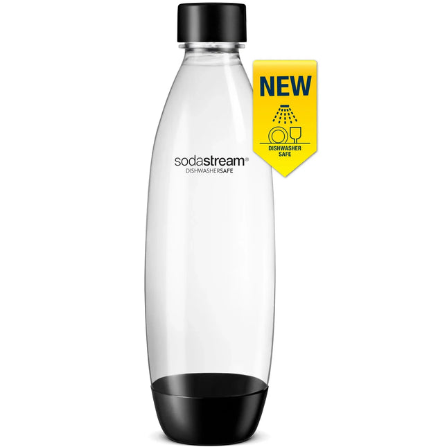 Sodastream-flaska i plast med svart lock, diskmaskinssäker, Nordic Cookware