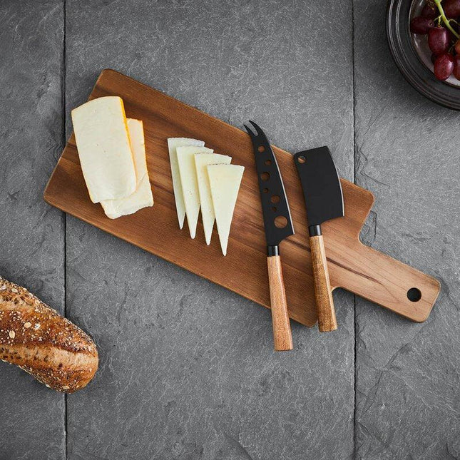 Santo ostset med 2 knivar och skärbräda