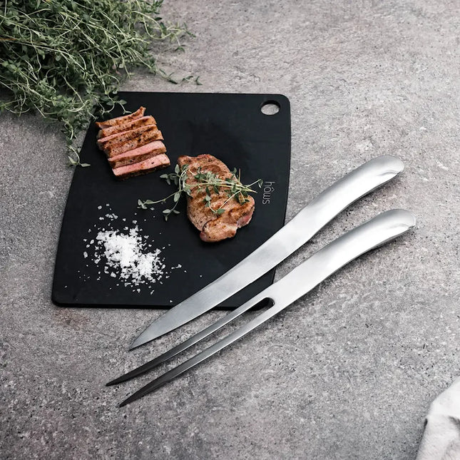 Santo trancherkniv och gaffel stål