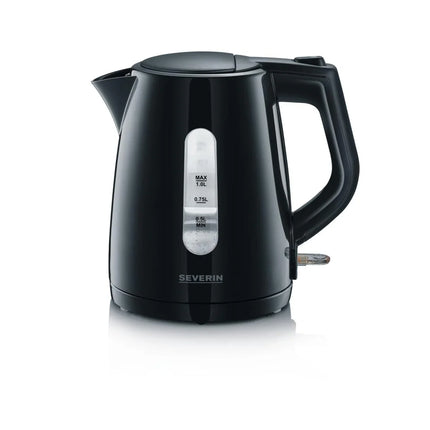 Svart vattenkokare Severin, modern design, kökselektronik från Nordic Cookware