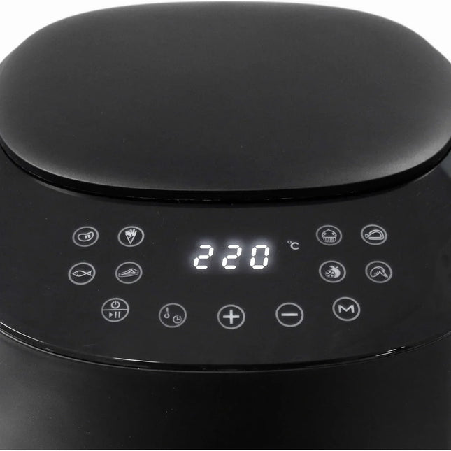 Digital airfryer från Nordic Cookware med touchskärm, 220 grader, matlagningsikoner