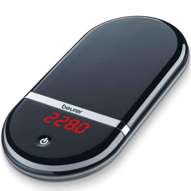 Digital köksvåg Beurer med röd LED-display, modern design hos Nordic Cookware