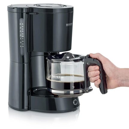 Svart Severin kaffebryggare med glaskanna, Nordic Cookware köksmaskin