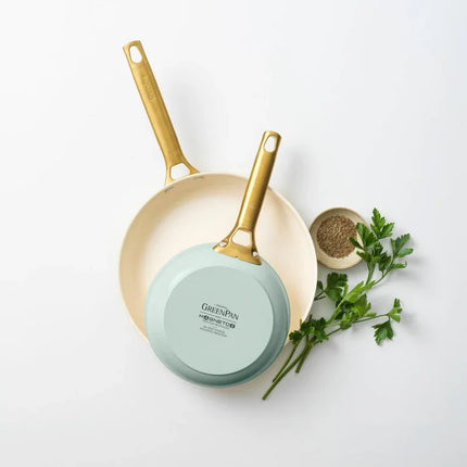 GreenPan Padova stekpanna set grön 20+26 cm 2 st.