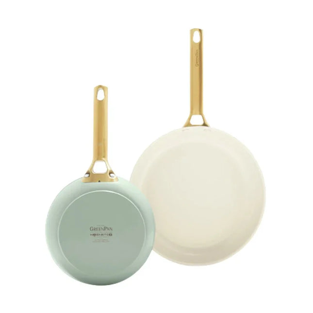 GreenPan Padova stekpanna set grön 20+26 cm 2 st.