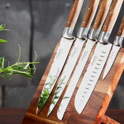 Laguiole By Haws Knivset med knivblock 6 delar