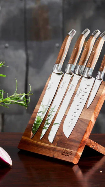 Laguiole By Haws Knivset med knivblock 6 delar