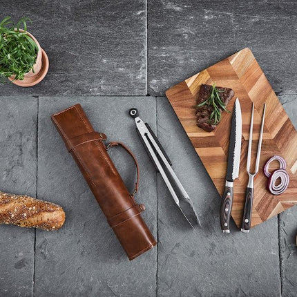 Hâws Santo BBQ Grillset med läderfodral (3 delar)