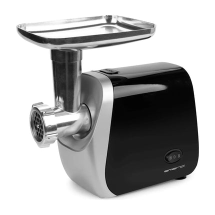 Elektrisk köttkvarn i svart och rostfritt stål från Nordic Cookware, modern köksutrustning