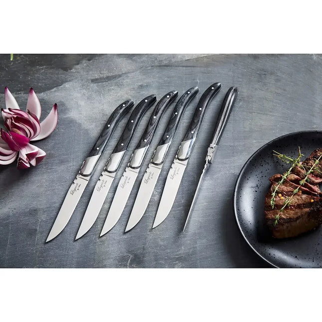 Stekkniv 6-Pack Ibenholt