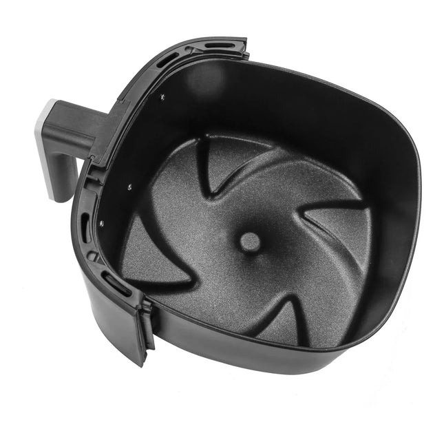 Svart airfryer-korg med handtag från Nordic Cookware på vit bakgrund