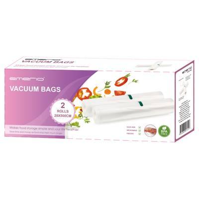 Emerio vakuumpåsar 2 rullar 28x500 cm i förpackning, köksförvaring, Nordic Cookware