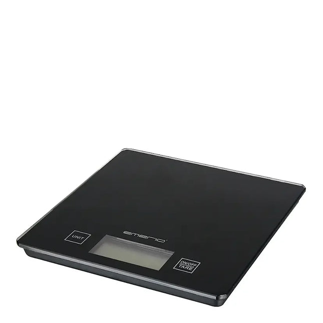 Svart digital köksvåg med LCD-display från Nordic Cookware, stilren design