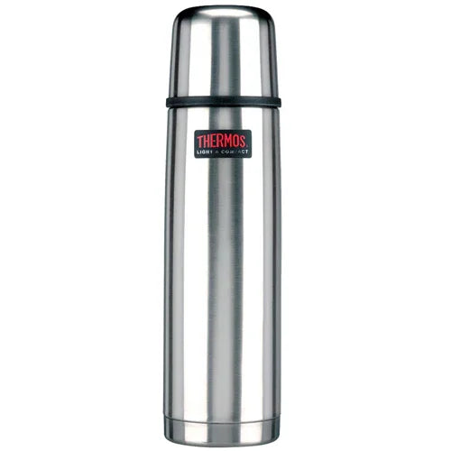 Rostfri termosflaska Thermos, produktbild på blank flaska från Nordic Cookware
