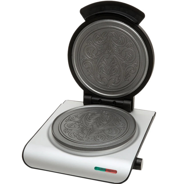 Elektriskt kråkjärn med nordiskt mönster från Nordic Cookware på vit bakgrund