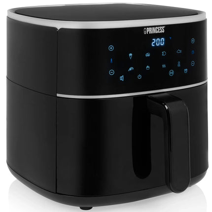 Svart airfryer med digital display, nordisk köksutrustning hos Nordic Cookware