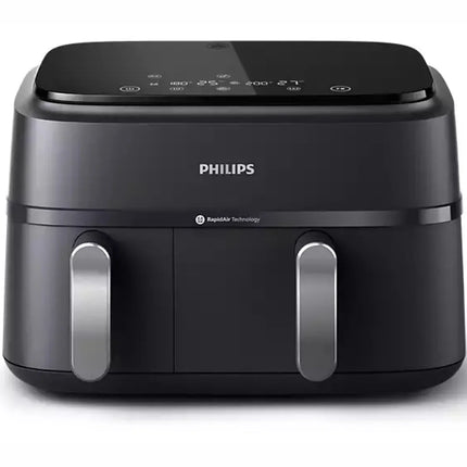 Philips airfryer i svart med digital touchpanel, modern köksapparat hos Nordic Cookware