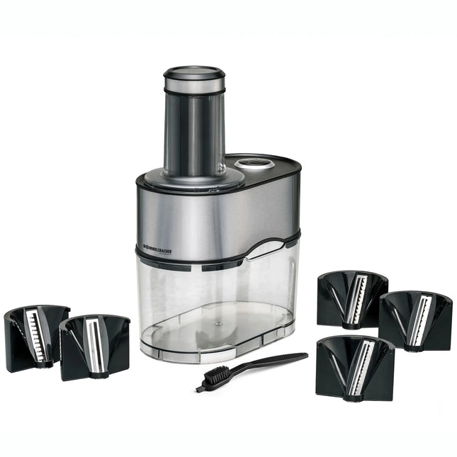 Elektrisk grönsaksskärare med rostfritt stål, flera utbytbara skivor från Nordic Cookware