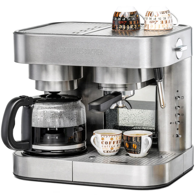 Rostfri kaffebryggare och espressomaskin med koppar, Nordic Cookware köksapparat