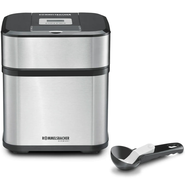 Ismaskin i rostfritt stål med glasskopa, bänkköksapparat hos Nordic Cookware