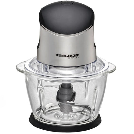 Rommelsbacher matberedare i rostfritt stål och glas, köksmaskin från Nordic Cookware