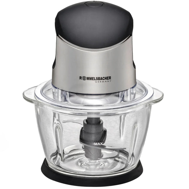 Rommelsbacher matberedare i rostfritt stål och glas, köksmaskin från Nordic Cookware