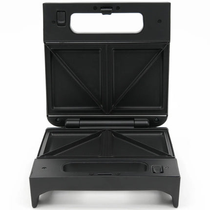 Svart smörgåsgrill med öppet lock från Nordic Cookware, modern köksmaskin