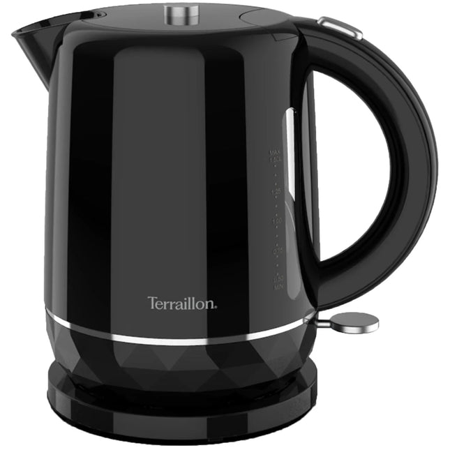 Svart vattenkokare Terraillon med elegant design, produktbild Nordic Cookware