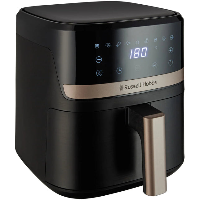 Svart digital airfryer Russell Hobbs med touchpanel, köksmaskin från Nordic Cookware