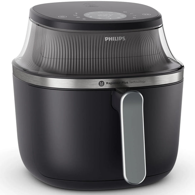 Philips airfryer i svart med touchpanel, modern köksapparat från Nordic Cookware