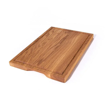 B-42 | Ek bräda med handtag och skåra, oljad – 350x250x22mm