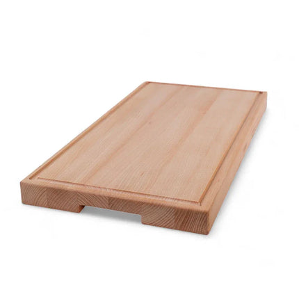 B-45040HSO | Skärbräda med handtag och spår i oljad bok – 450x300x40mm