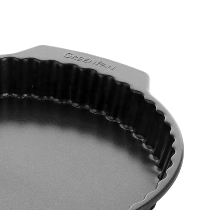 Svart keramisk quicheform 28 cm