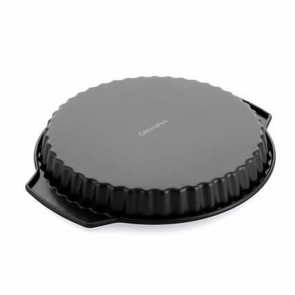 Svart keramisk quicheform 28 cm