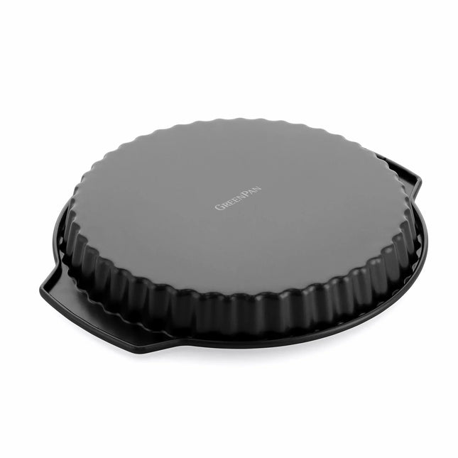 Svart keramisk quicheform 28 cm