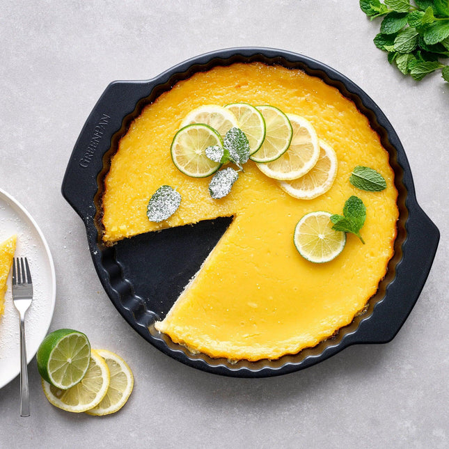 Svart keramisk quicheform 28 cm