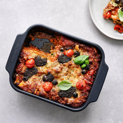 Svart keramisk brownieform 22,5 cm x 18,5 cm