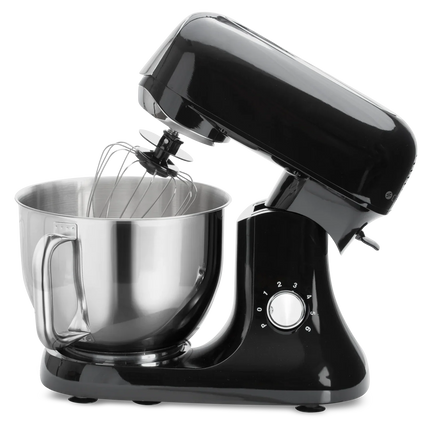 Svart köksmaskin med stålkittel från Nordic Cookware, modern design, hushållsapparat.