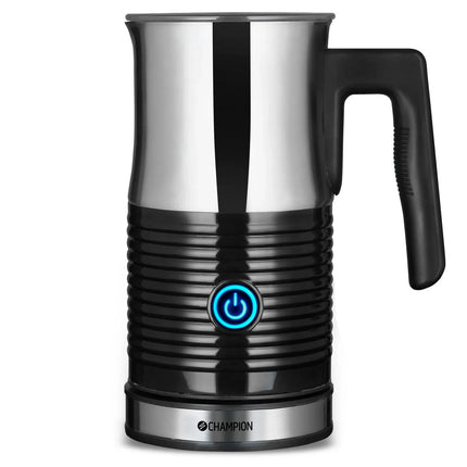 Elektrisk mjölkskummare i rostfritt stål med svart handtag, Champion, Nordic Cookware