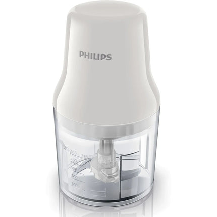 Philips matberedare med vit lock, transparent skål och måttskala, Nordic Cookware