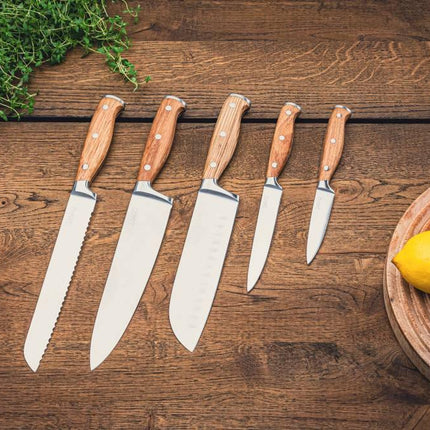 Haws Santo 5-delat kockknivsset, ek