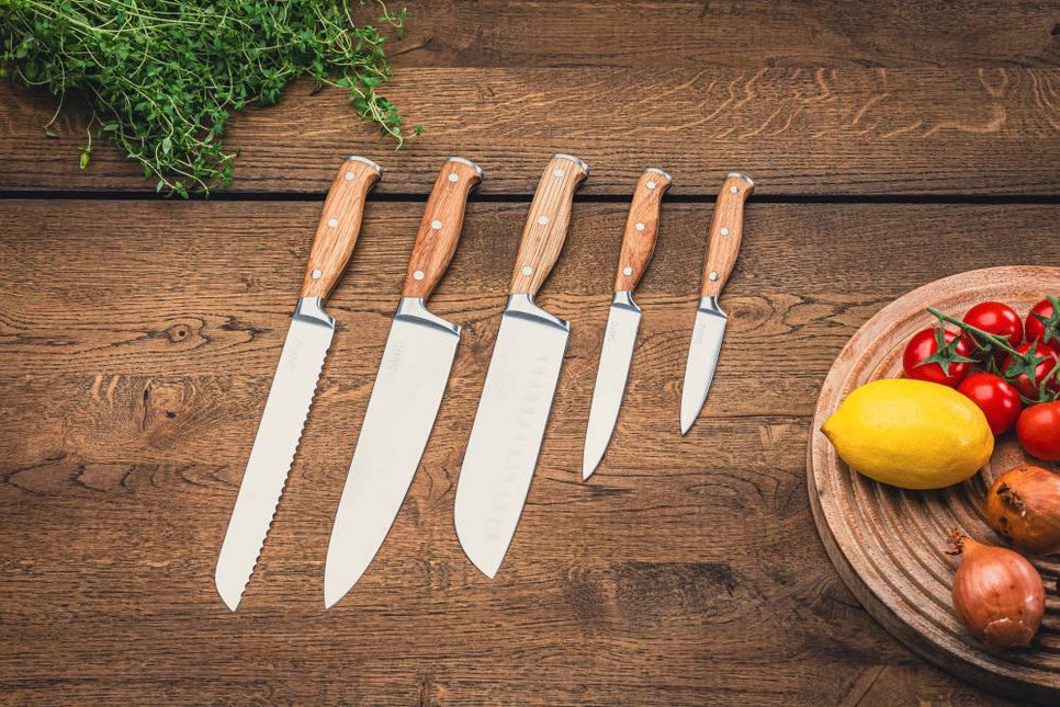 Haws Santo 5-delat kockknivsset, ek