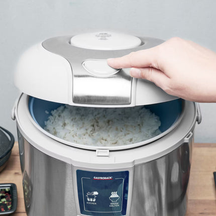 Design riskokare 3 liter, rostfritt stål