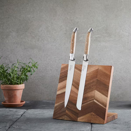 Magnetisk knivblock, akaciaträ