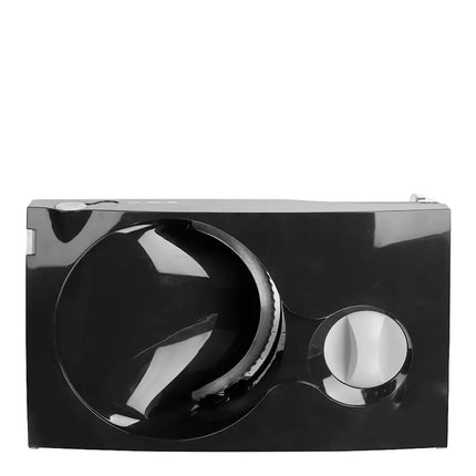 Modern svart köksskärare från Nordic Cookware, stilren design mot vit bakgrund.